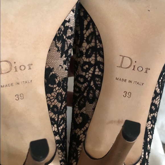 Dior satin and lace pumps - Picture 5 of 8